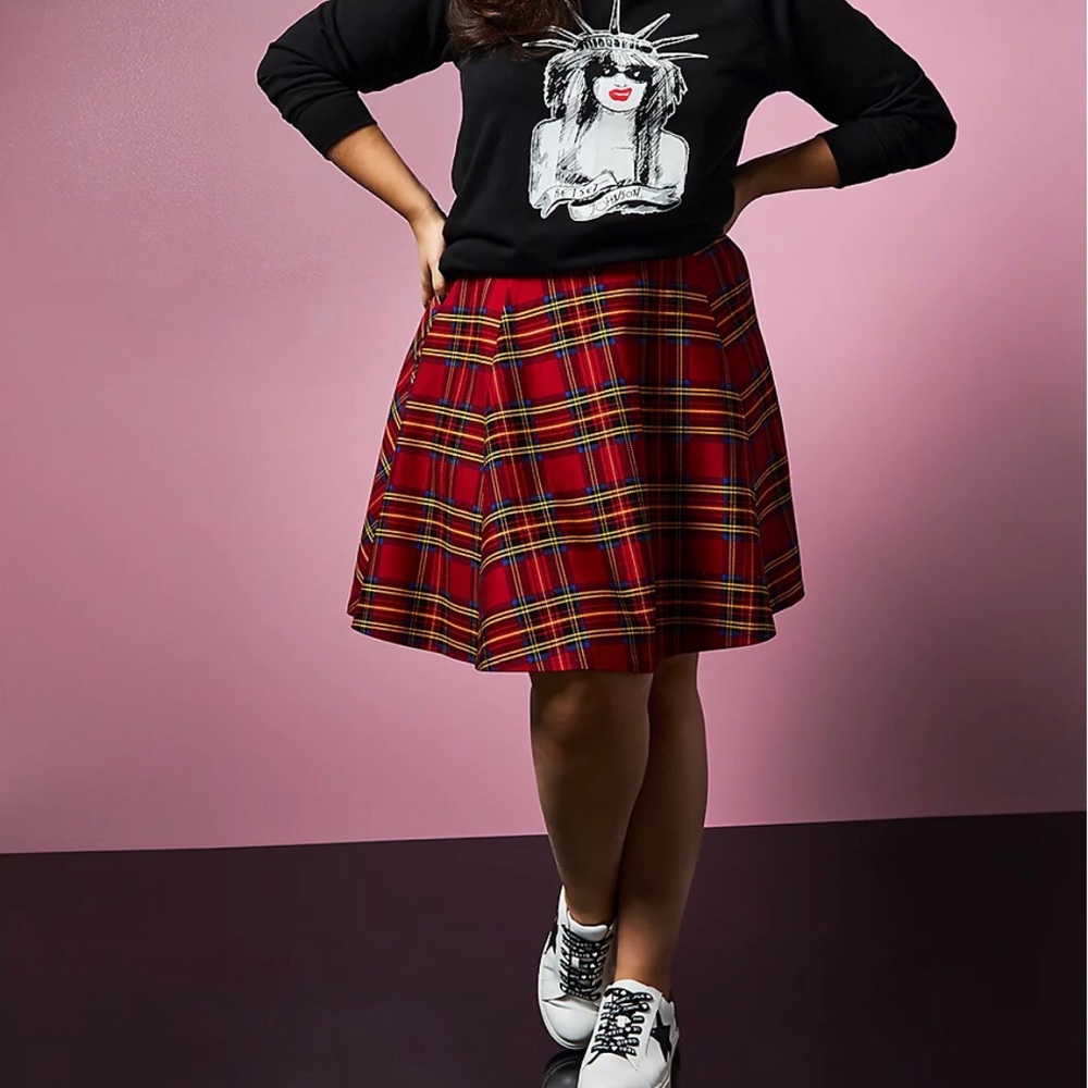 Torrid x Betsy Johnson Tartan Plaid Skirt